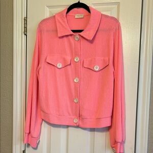 Pink Ribbed Jacket